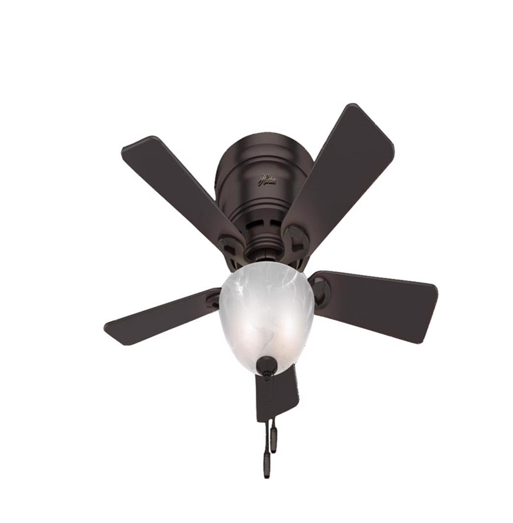 Hunter Fan 52137 LED Indoor Ceiling Fan, Brown