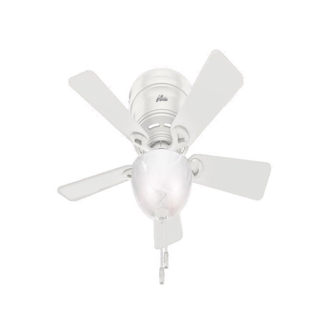 Hunter Fan 52138 LED Indoor Ceiling Fan, White, 42 Inch