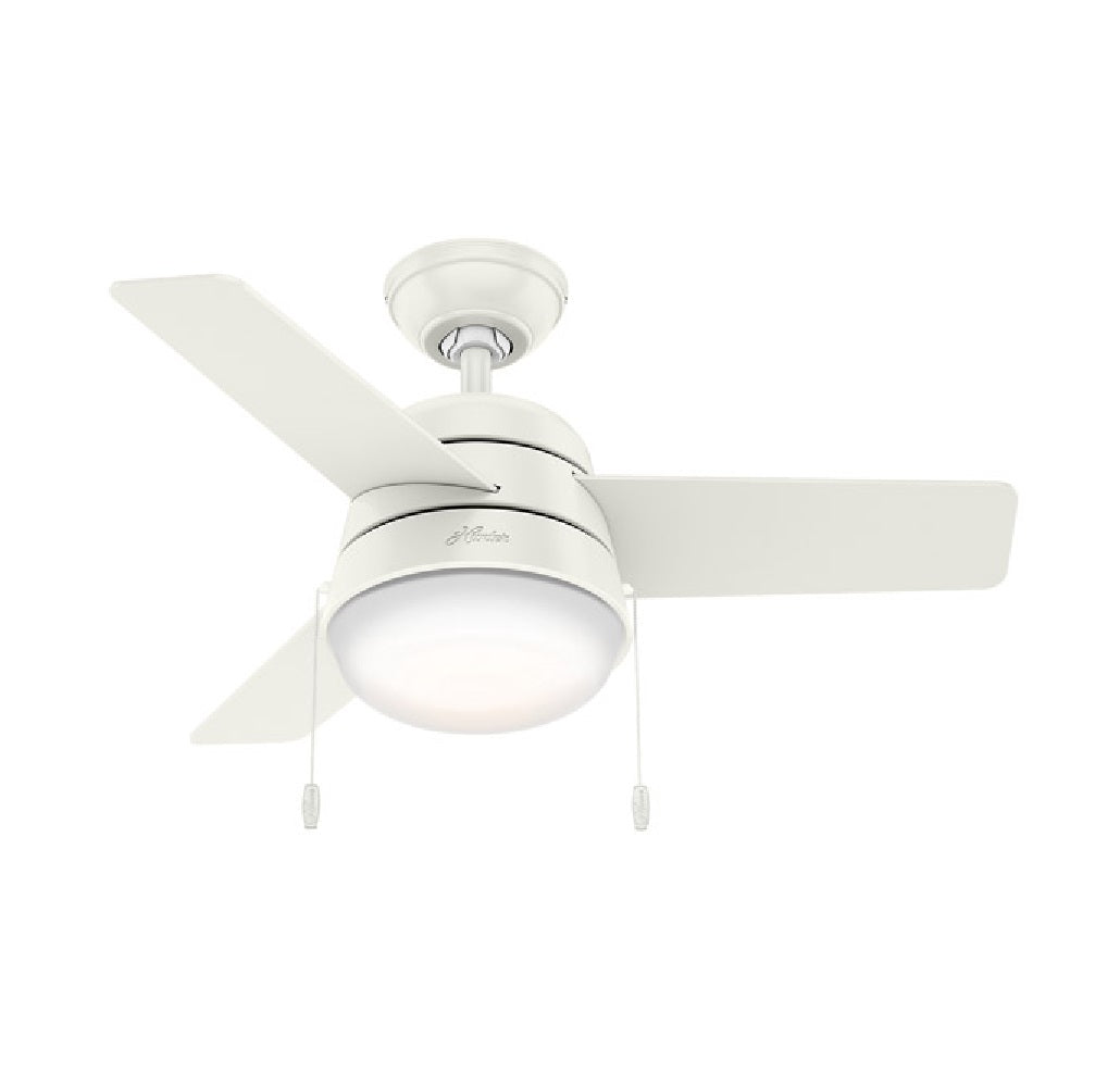 Hunter Fan 59301 Indoor Ceiling Fan, White, 36" W