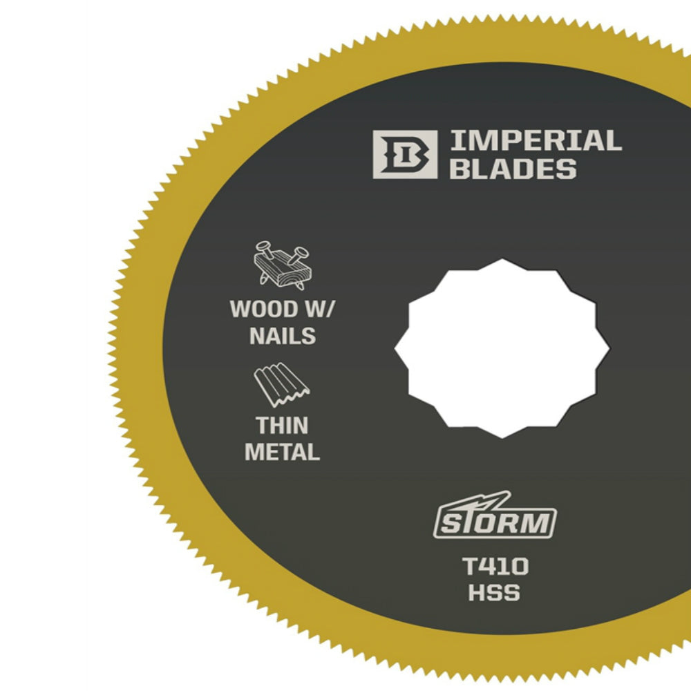Imperial Blades IBSCT410-1 Super Cut STORM TiN Segment Blade, 3-1/8"