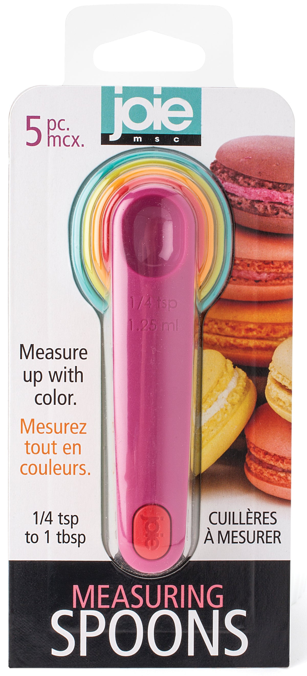 Joie MSC 26799 Measuring Spoons, Assorted Colors