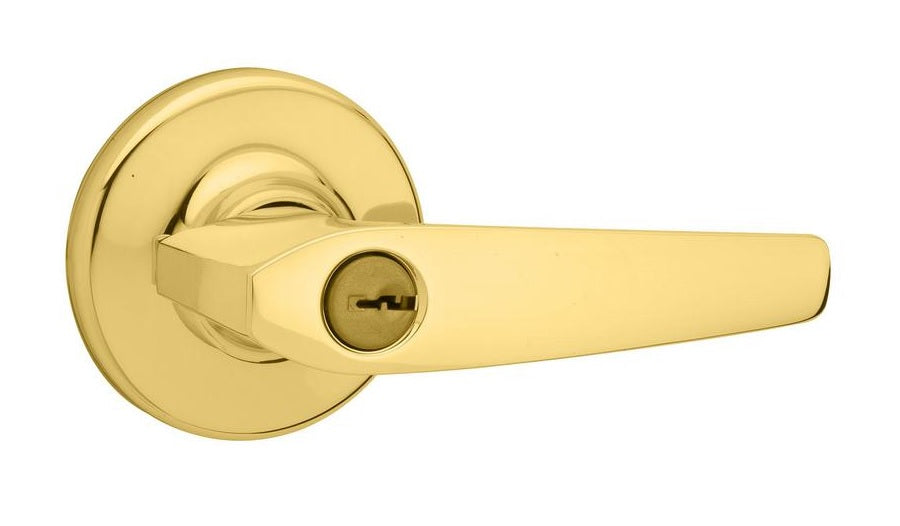 Kwikset 409DL-3 Delta UL Entry Door Lock, Bright Brass