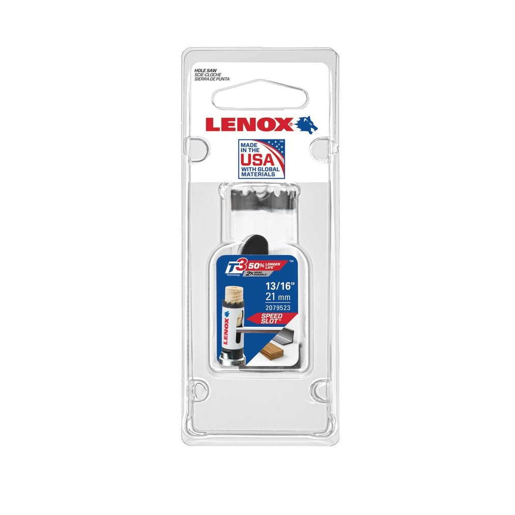 Lenox 2079523 Speed Slot Bi-Metal Hole Saw, 13/16 in