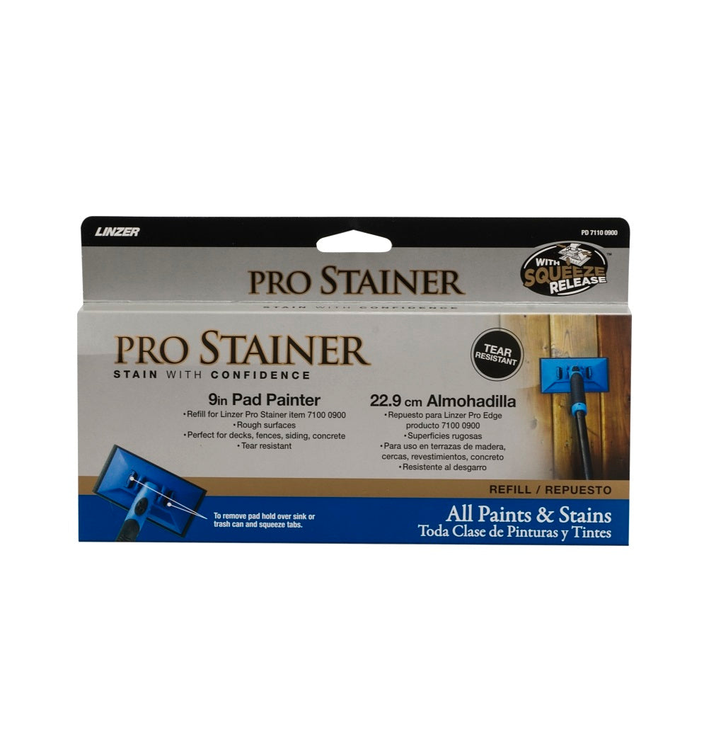 Linzer PD7110-9 ProStainer Pad Refill, 9 inches