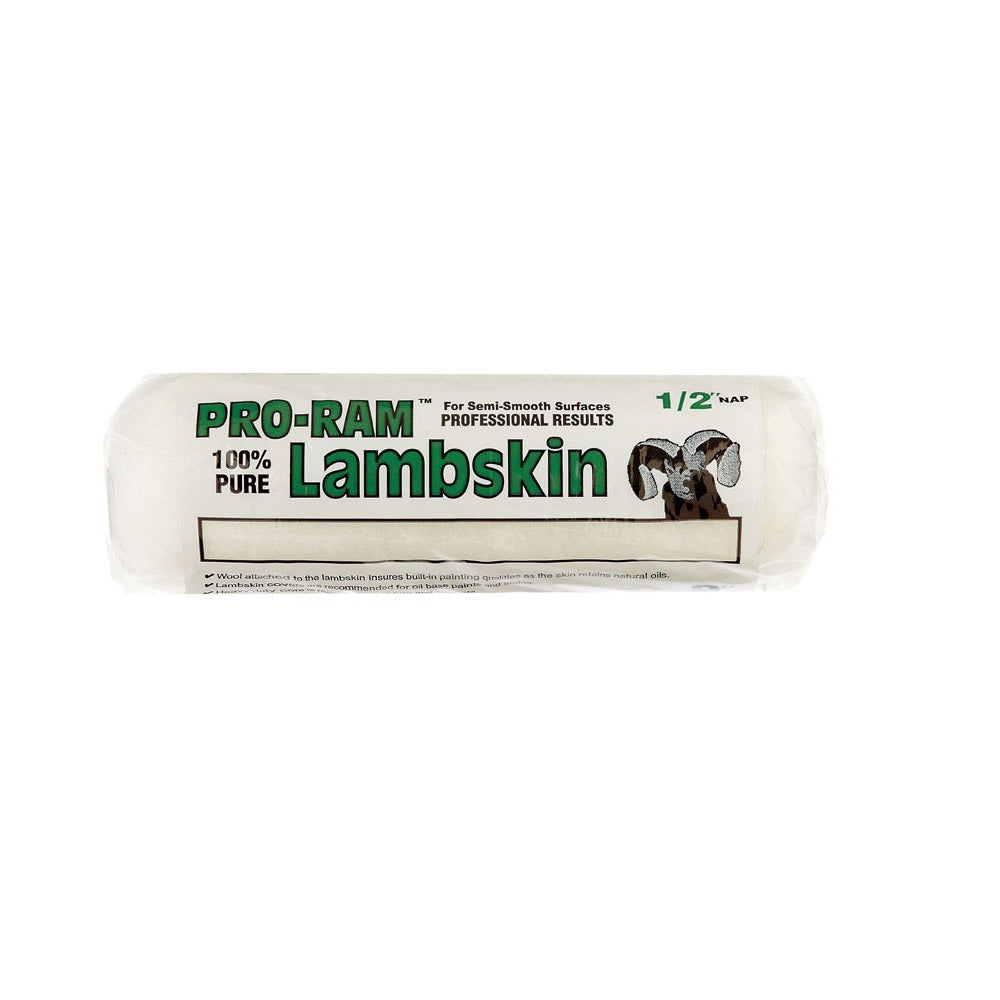Linzer RC700 Pro-Ram Lambskin Paint Roller Cover, 9" x 1/2" Nap
