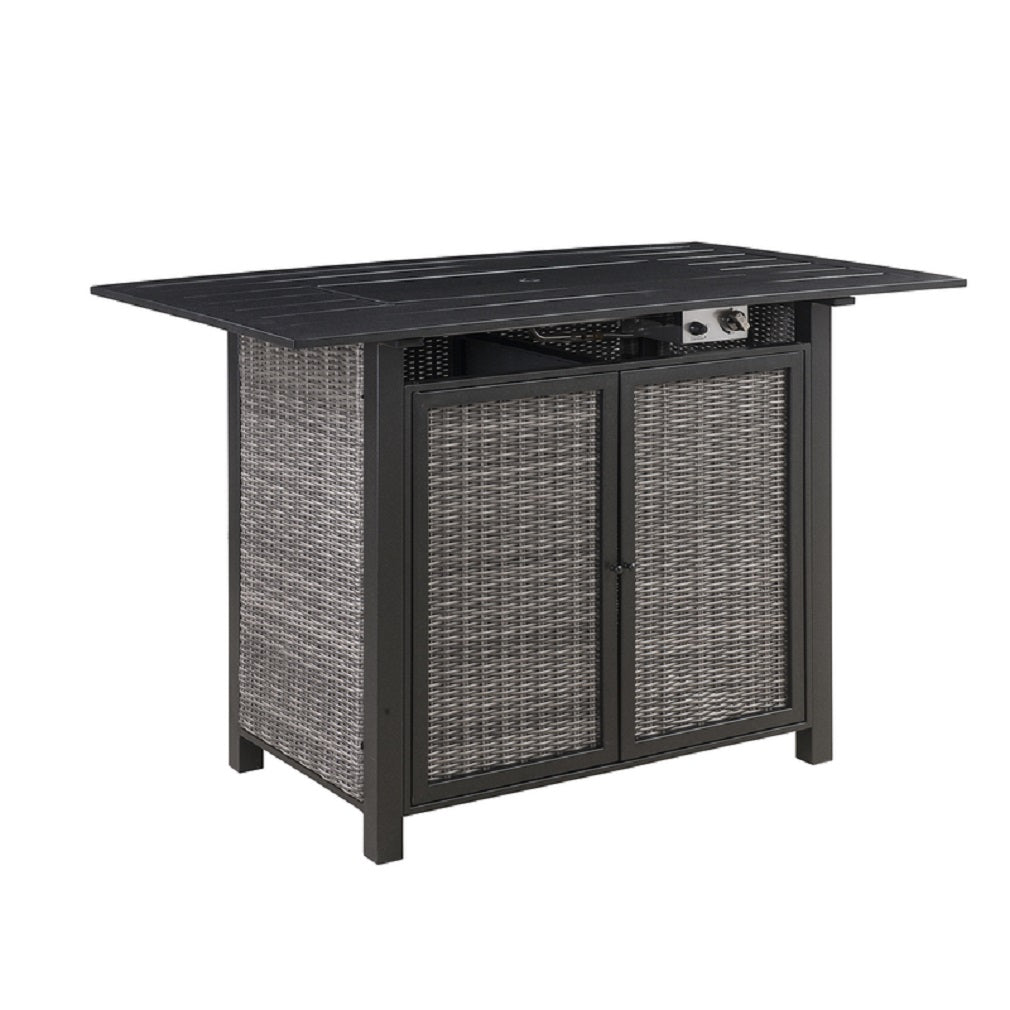 Living Accents 20G1430P Milano Bar Firepit Set, Steel