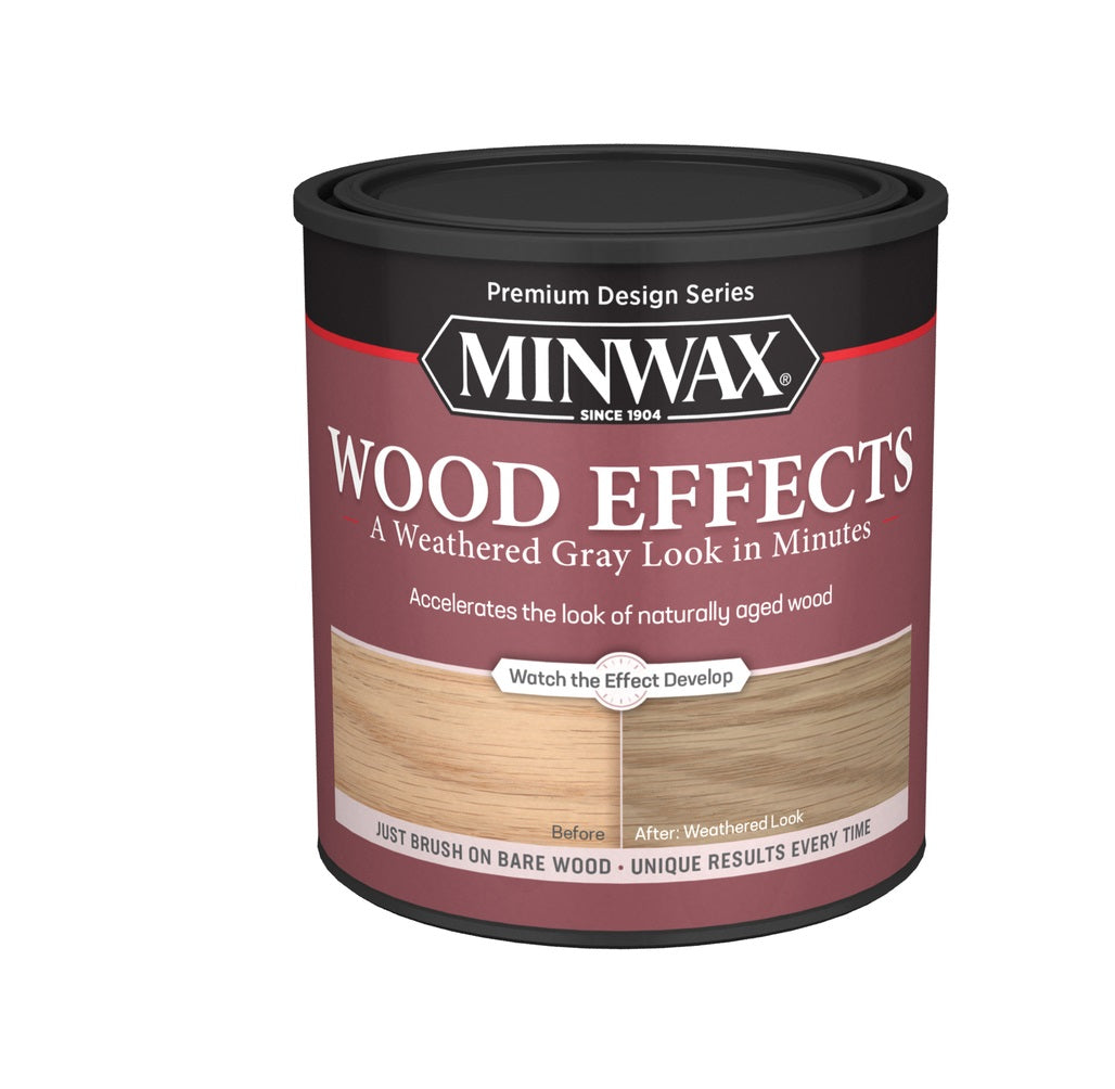 Minwax 402140000 Design Series Weathered Wood Accelerator, Weathered Grey, 1 Quart