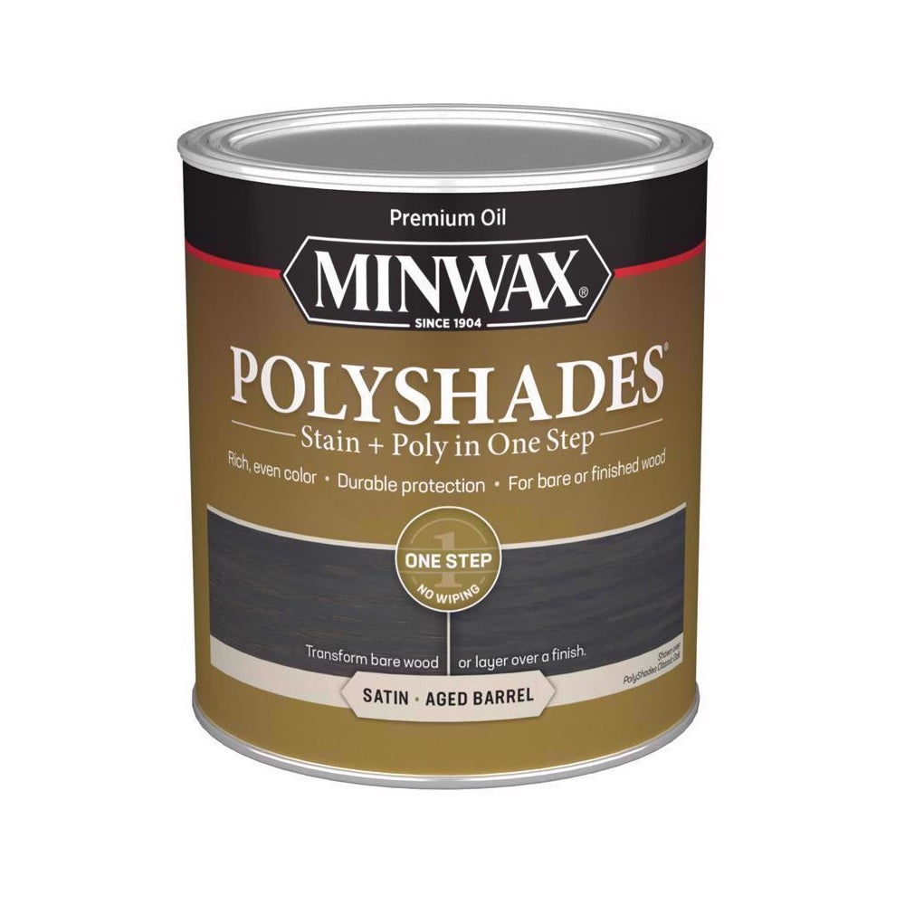 Minwax 613994444 Polyshades Stain and Polyurethane Finish, 1 Quart