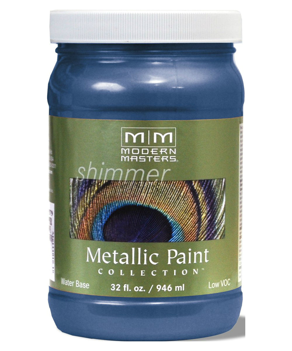 Modern Masters ME65532 Protective Enamel Sapphire Metallic Paint, 1 Quart
