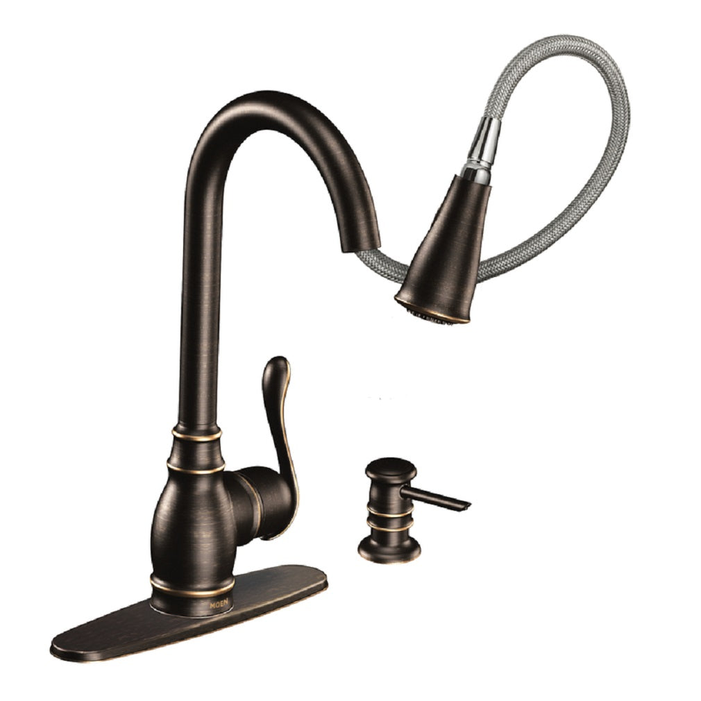 Moen CA87003BRB Anabelle Pulldown Kitchen Faucet, One Handle