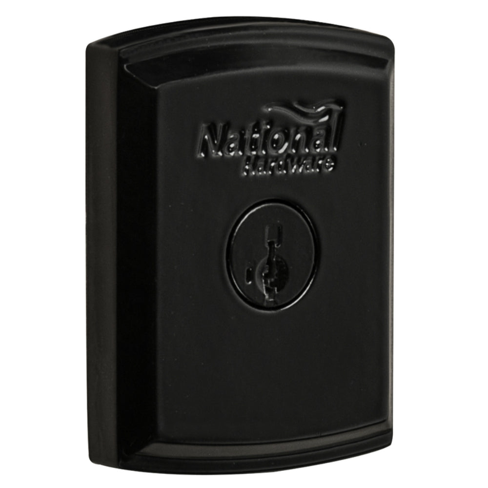 National Hardware N109-080 SmartKey Gate Lock, Black
