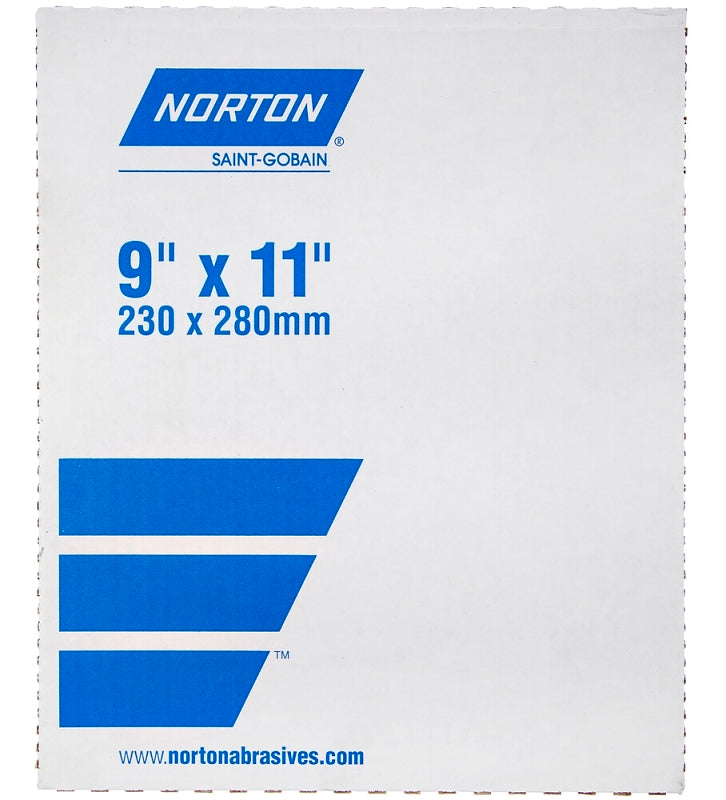Norton 50392-038 Aluminum Oxide Sandpaper, 220 Grit, 100 Sheets