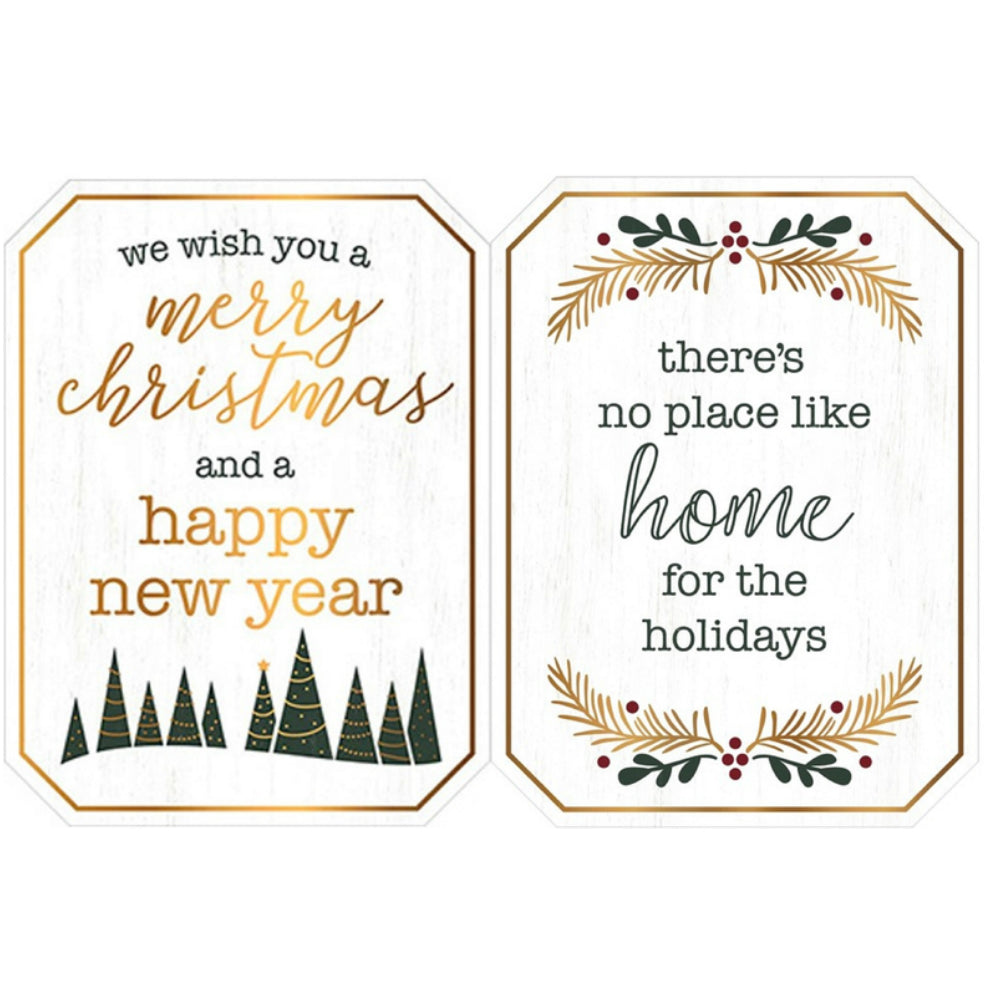 Open Road Brands 90191401 Christmas Wall Sign, Wood, 0.25 in