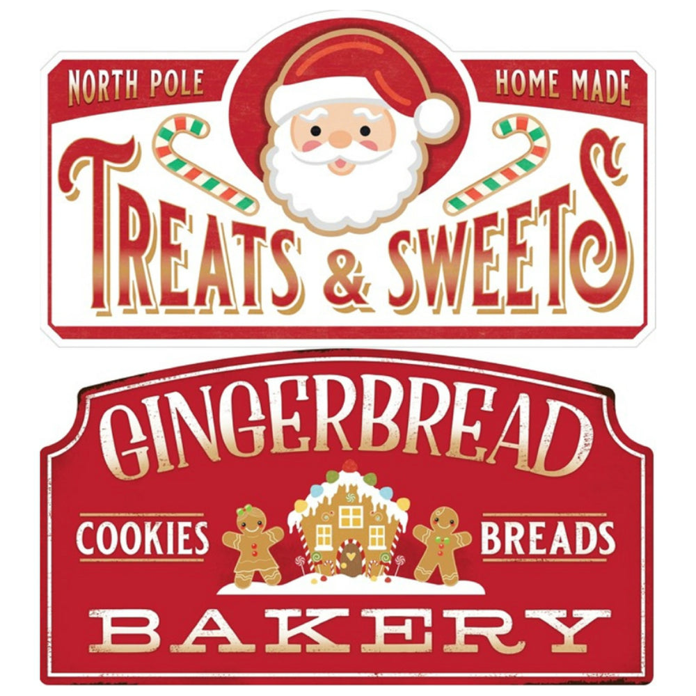 Open Road Brands 90191393 North Pole Treats & Sweets Sign, 13 in