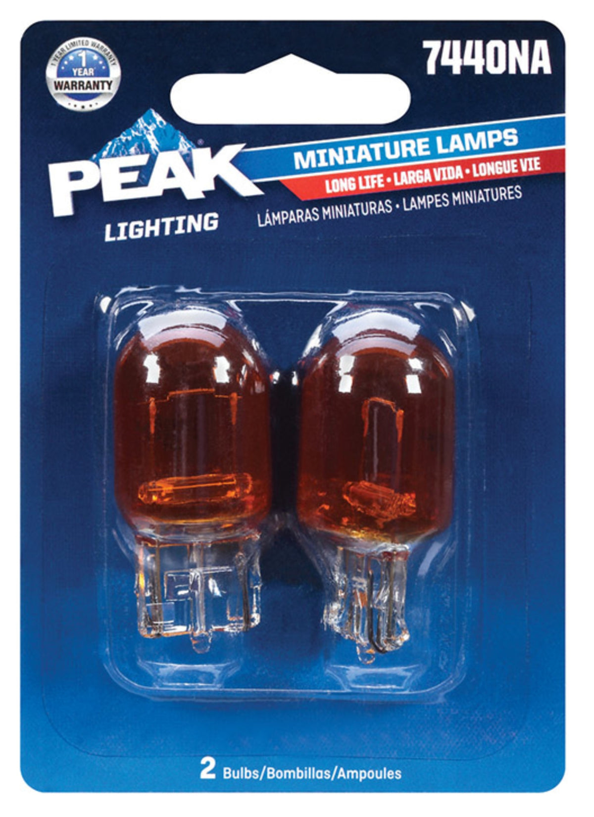 Peak 7440NALL-BPP Miniature Automotive Bulbs, 13.5 Volt