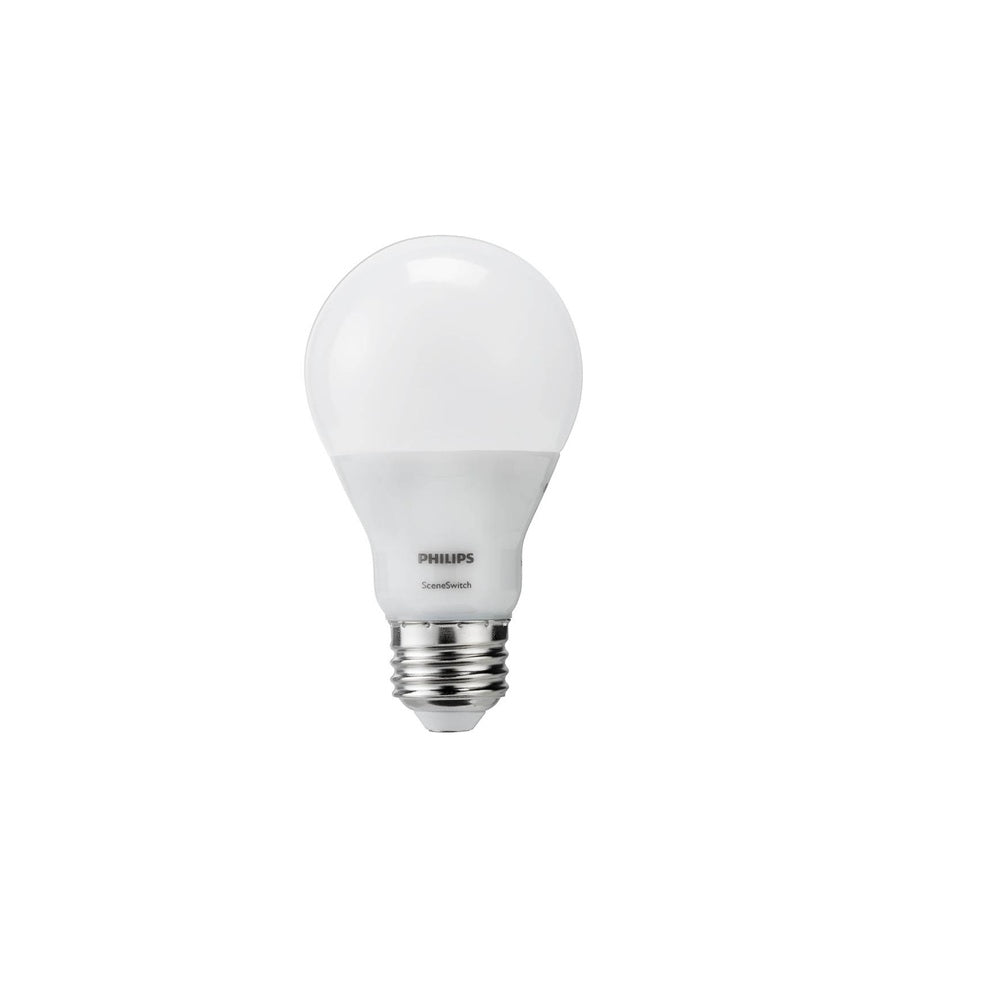 Philips 464883 SceneSwitch Specialty A19 LED Bulb, Soft White, 9 Watt