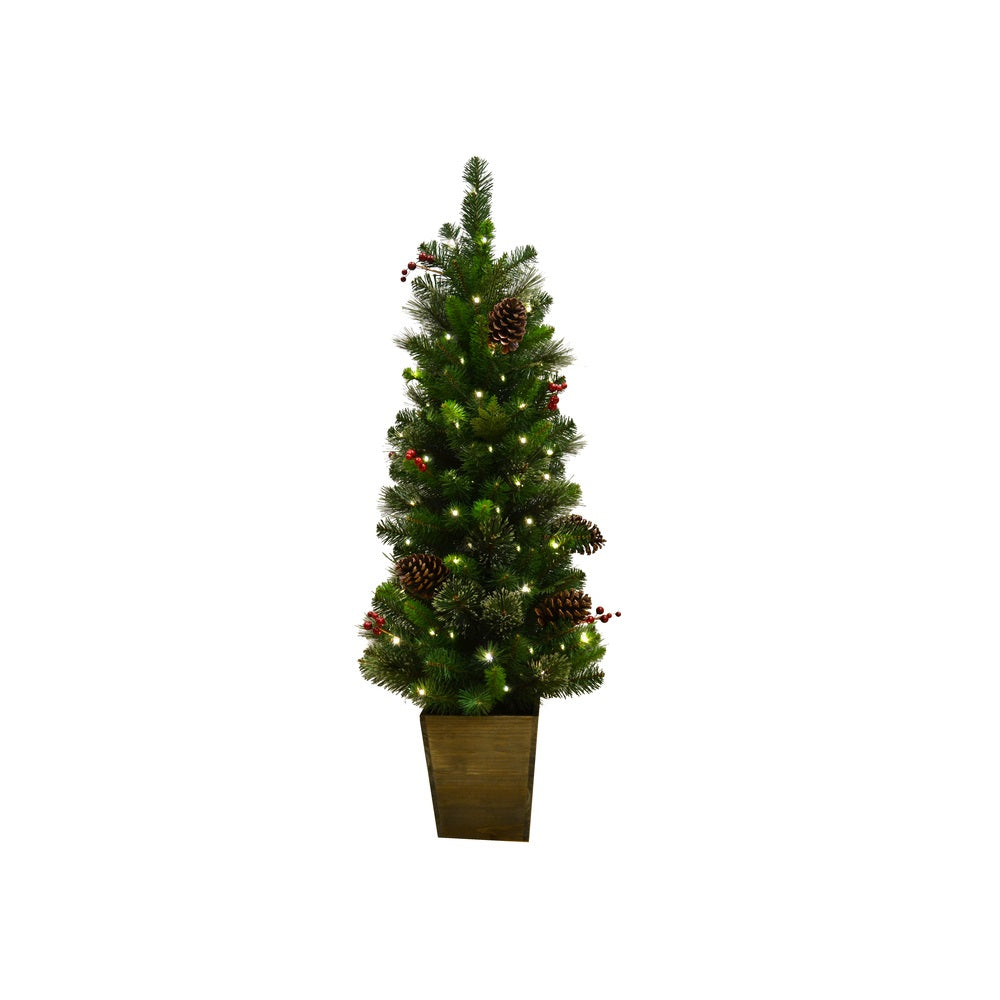 Celebrations Platinum TDCPPT4BO-WWA Mixed Cedar Pine Christmas Tree, 4 Feet