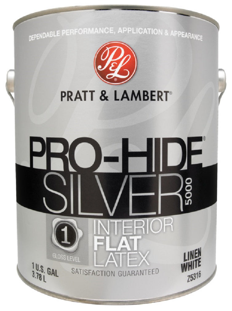 Pratt & Lambert 0000Z5316-16 Pro-Hide Interior Paint, Linen White, 1 Gallon