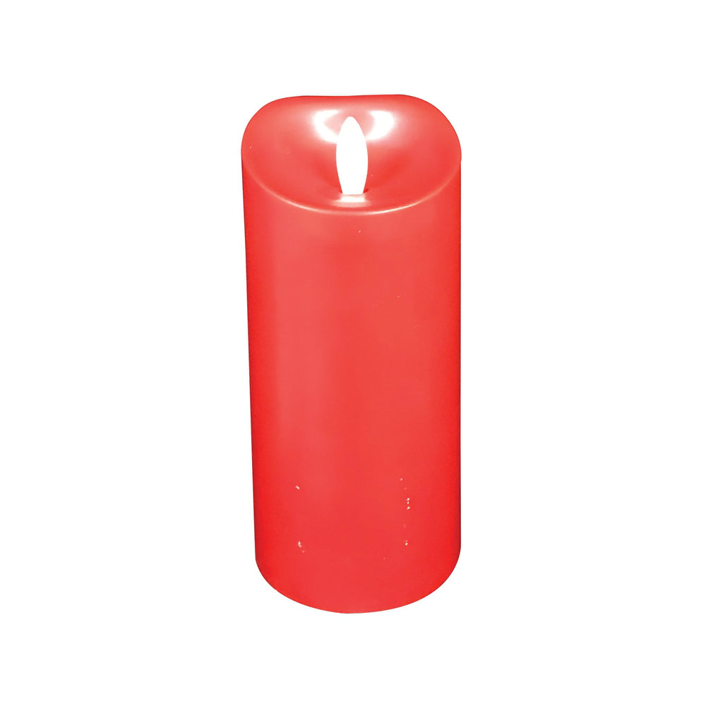 Santas Forest 25305 Christmas Candle, Red, 5-1/2"