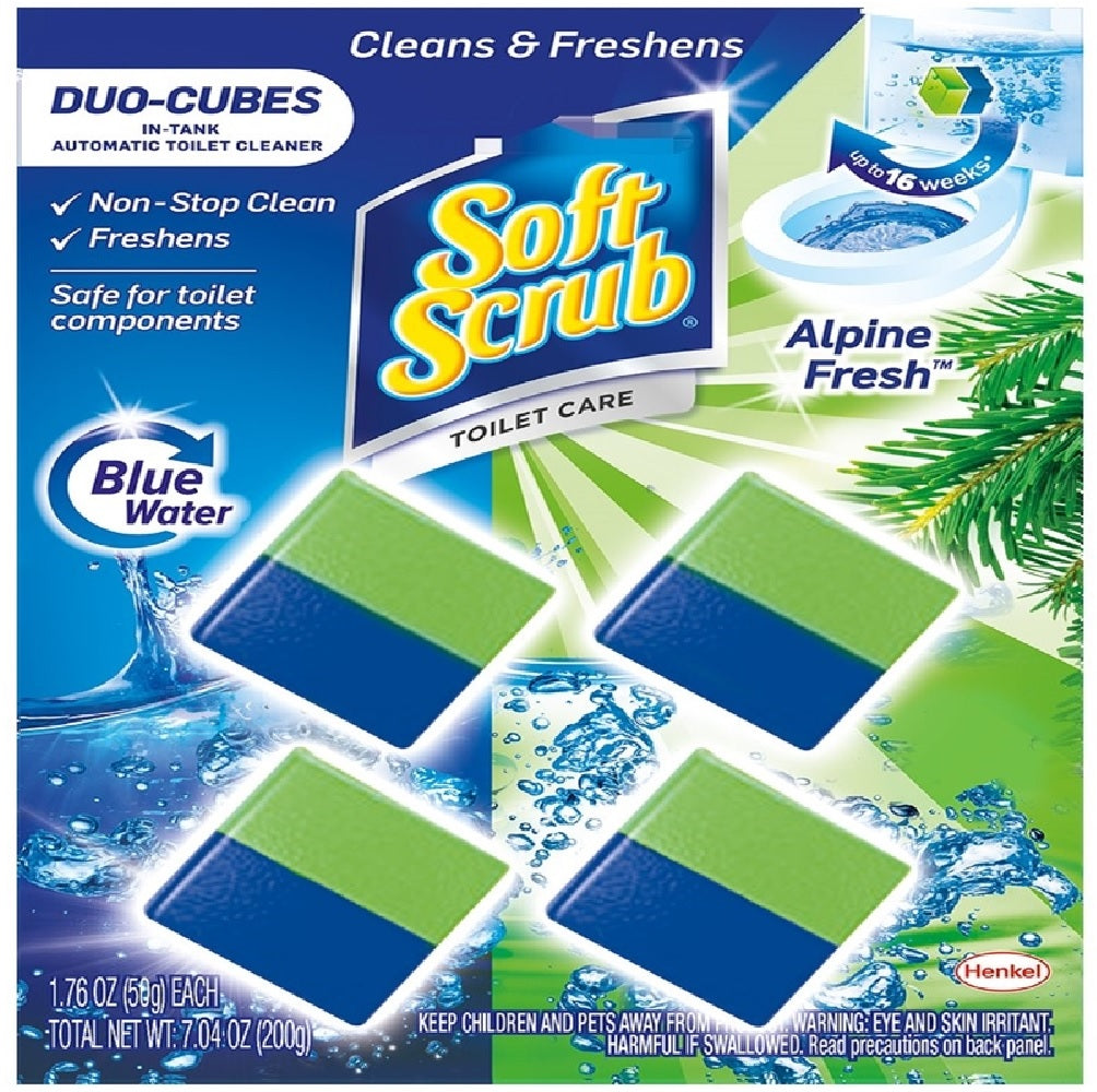 Soft Scrub 65325 Duo-Cubes In-Tank Toilet Cleaner Tablet, 7.04 Oz