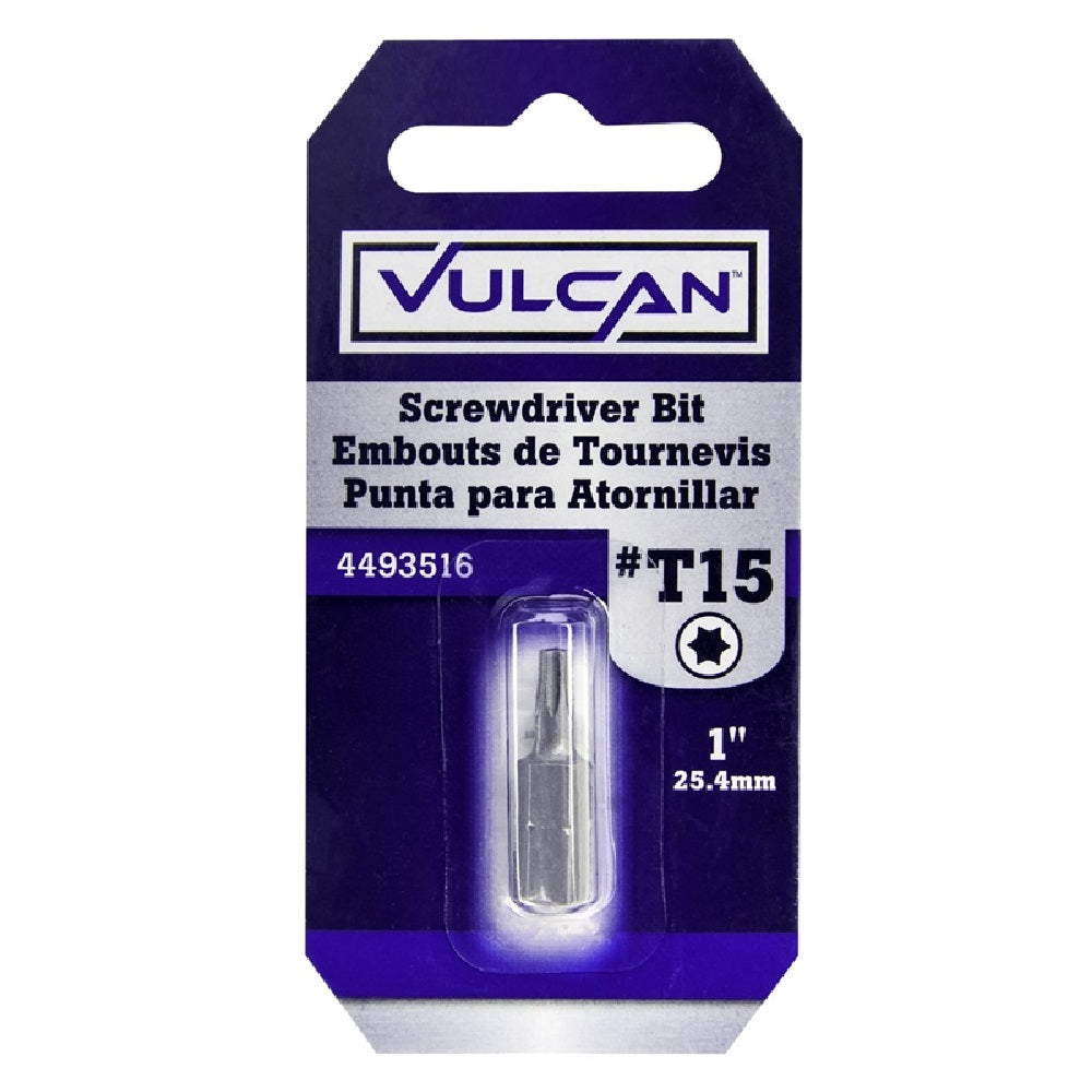 Vulcan 307321OR Screwdriver Bit, Chrome, 1 Inch