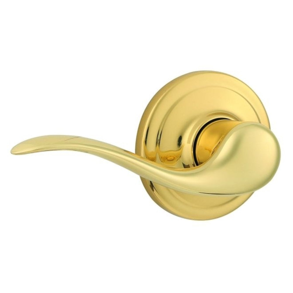 Weiser Lock GLA96TC3LH Toluca Dummy Handleset Trim with Smart Key, Bright Brass