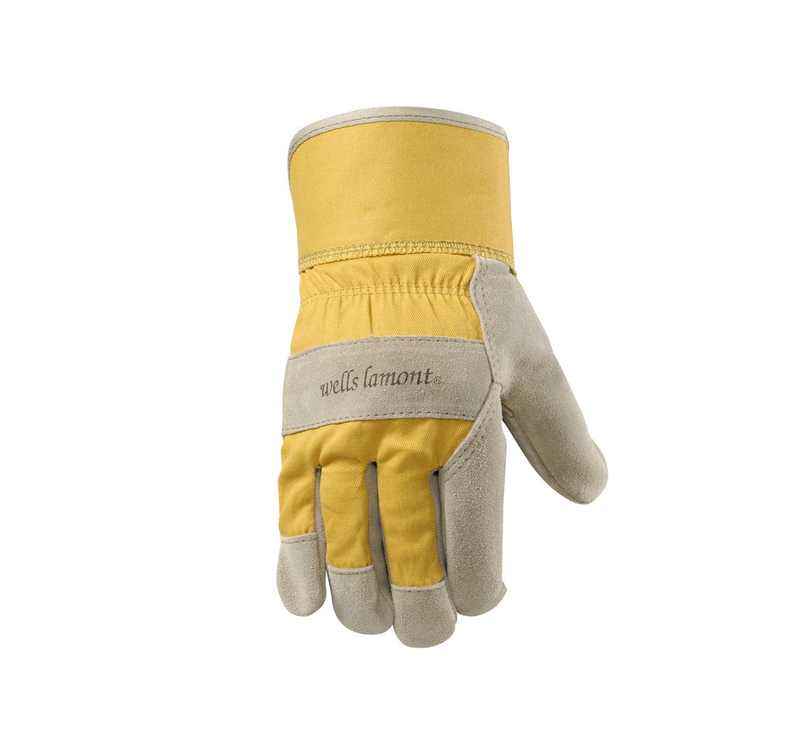 Wells Lamont 4113M Women's Work Gloves, Medium, Grey/Yellow