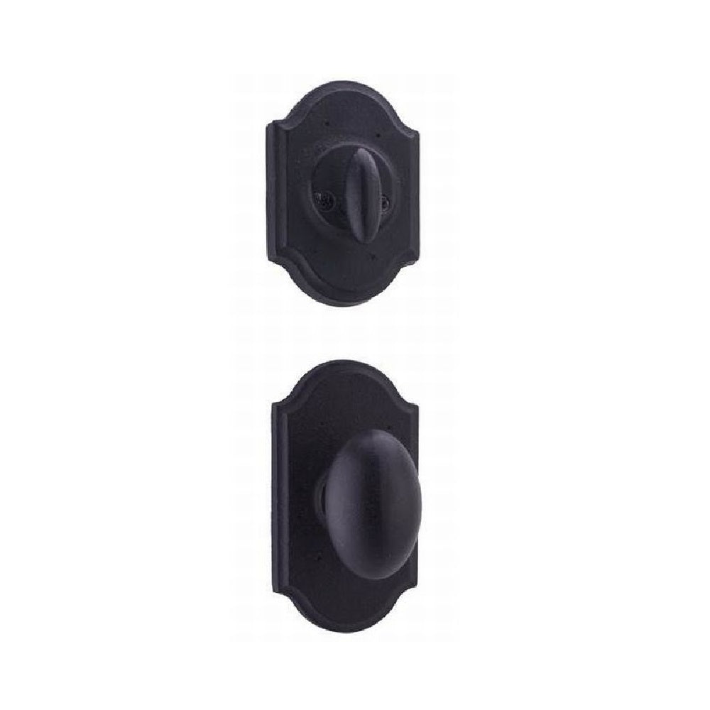 Weslock 07400--M2SL20 Durham Castletown Single Cylinder Interior Handleset, Black