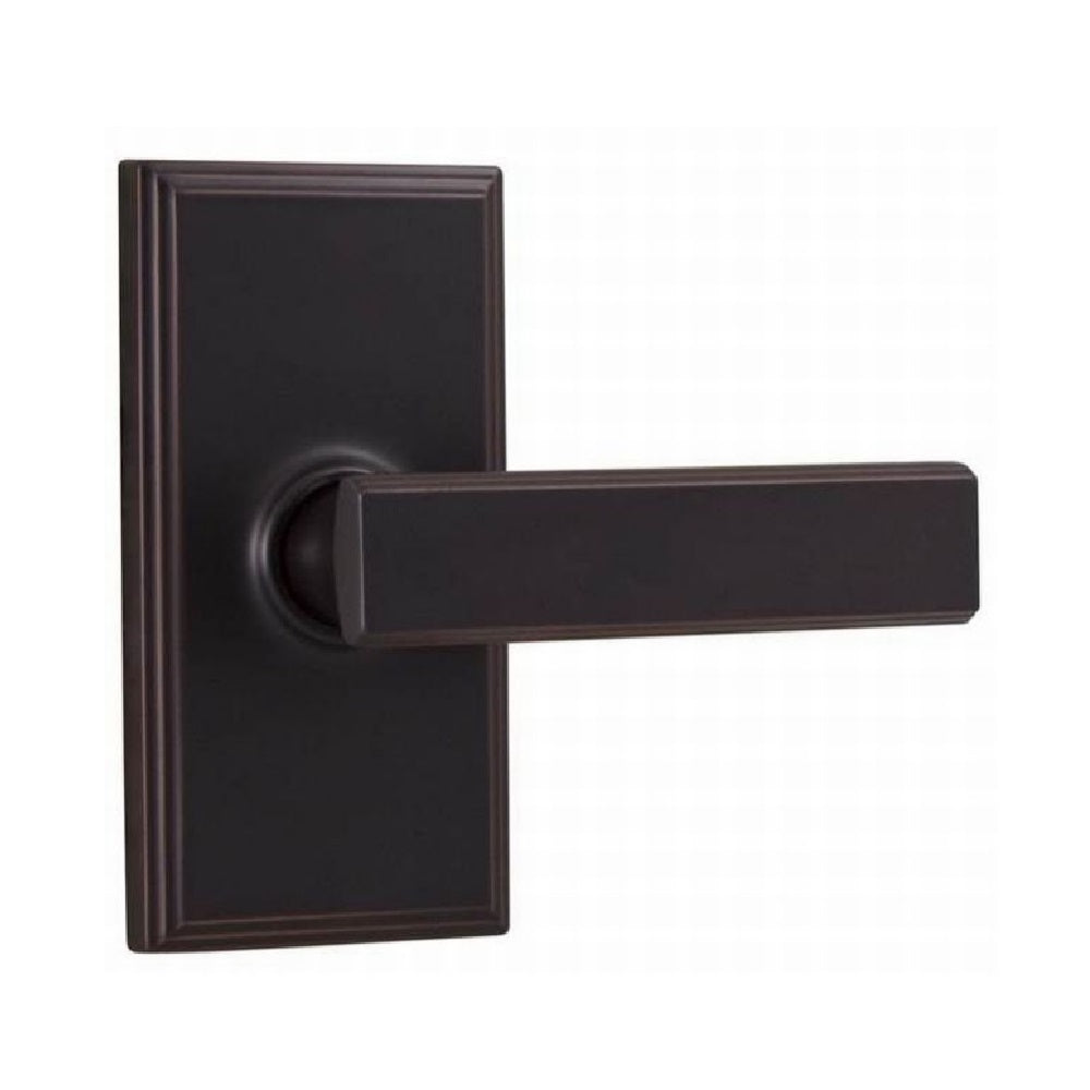 Weslock 03710P1P1SL20 Utica Woodward Privacy Door Lever, Oil Rubbed Bronze