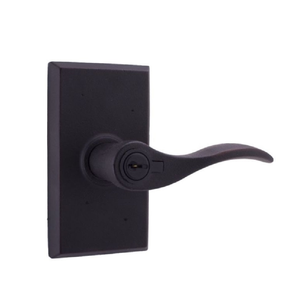 Weslock R7340H1H1SL23 Right Hand Carlow Square Entry Door Lever, Oil Rubbed Bronze