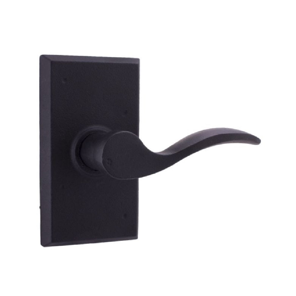 Weslock R7310H2H2SL20 Right Hand Carlow Square Privacy Door Lever, Black