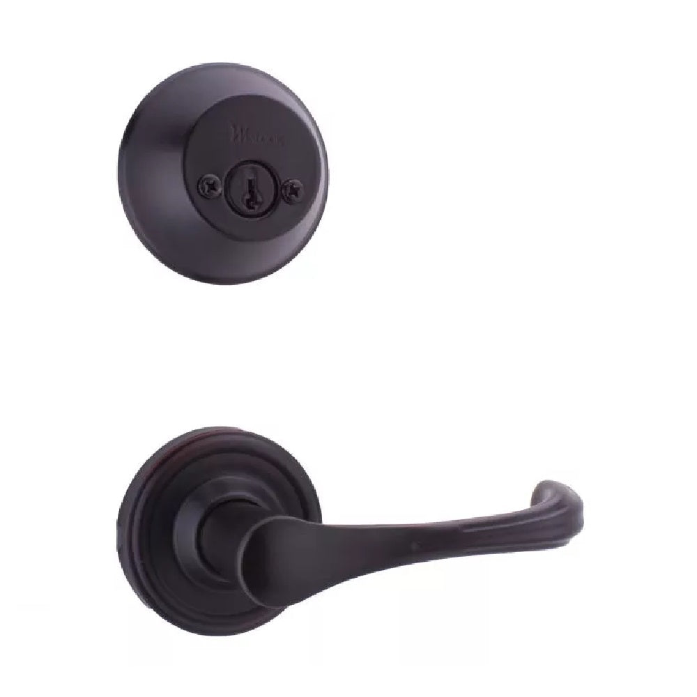 Weslock 02109--R1SL2D Provence Double Cylinder Interior Handleset, Oil Rubbed Bronze