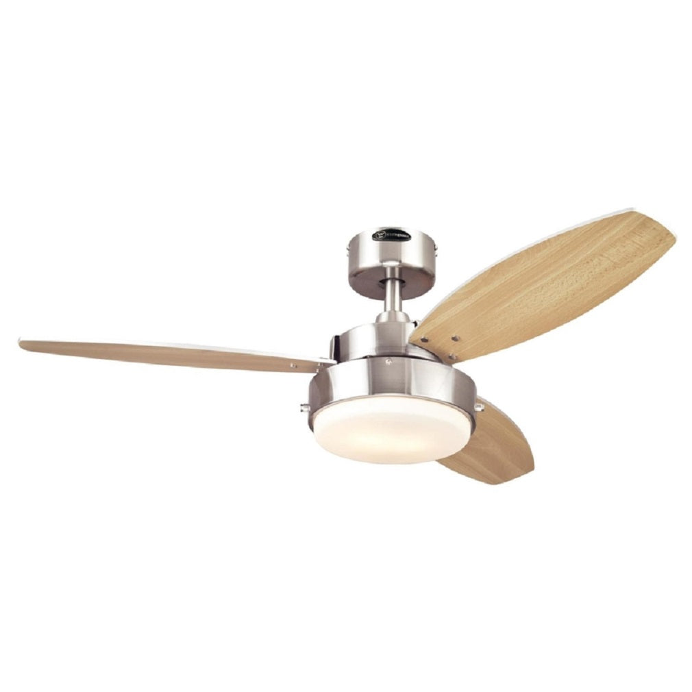 Westinghouse 72216 Alloy Ceiling Fan, Brushed Nickel, 42 Inch