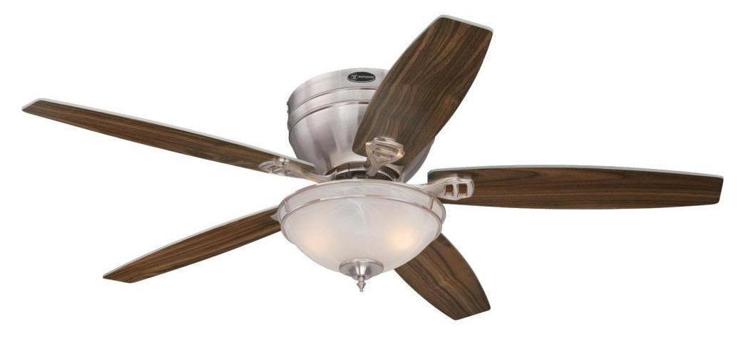 Westinghouse 72097 Carolina LED Ceiling Fan with Light Kit, Brushed Nickel, 52"