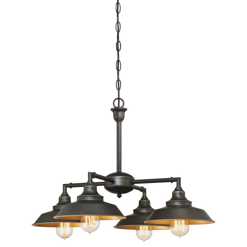 Westinghouse 63450 Iron Hill 4-Light Chandelier, Oil Rubbed Bronze