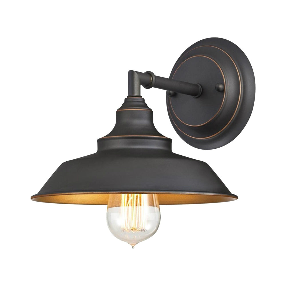 Westinghouse 63448 Iron Hill 1-Light Wall Mount Sconce, Oil Rubbed Bronze