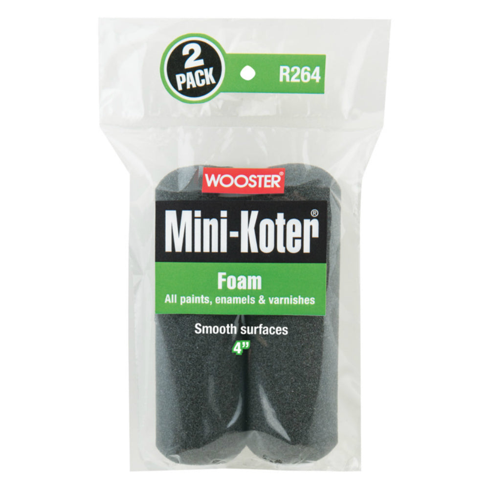 Wooster R264-4 Mini-Koter Foam Roller, 4 in