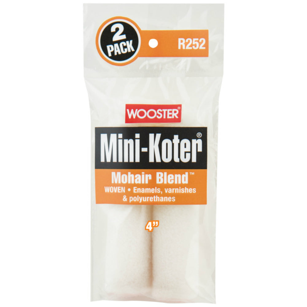 Wooster R252-4 Mini-Koter Mohair Blend Rollers, 4 in