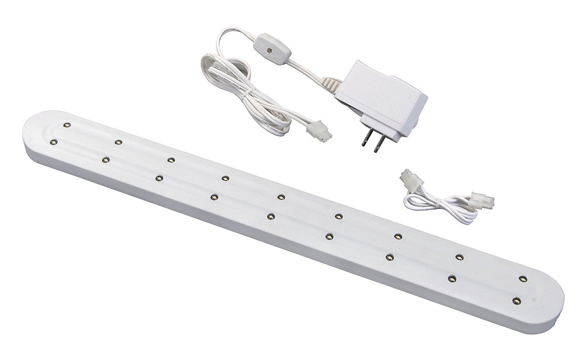AmerTac LED316HBCC LED Slim Under Cabinet Light Bar, White, 16"