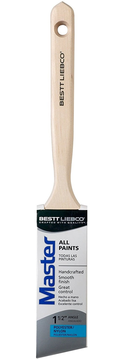 Bestt Liebco 552566200 Master Nylon Polyester Angle Paint Brush, 1-1/2"