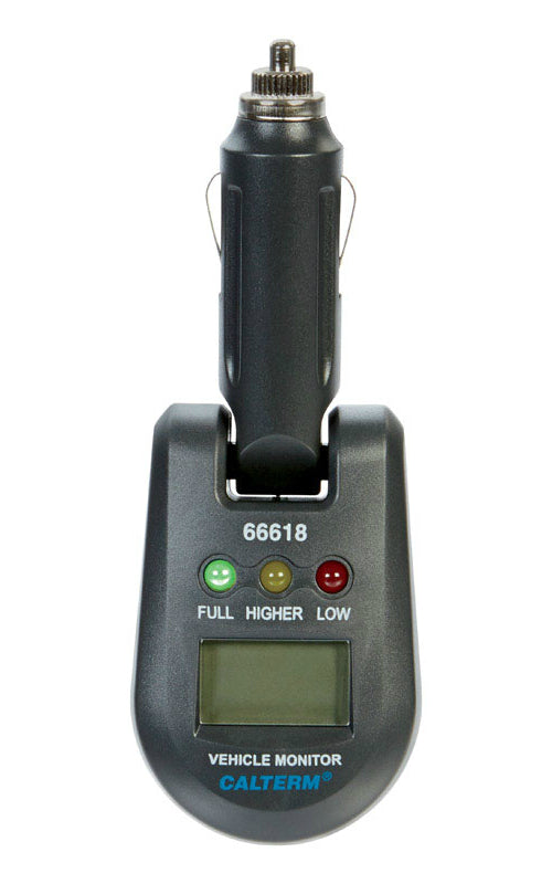 Calterm 66618CC LED Battery Tester, 12 / 24 Volts, Black