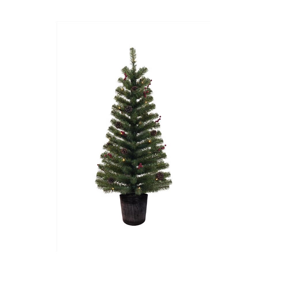 Celebrations 283-135-35LM Northern Pine Tree Prelit Incan Christmas Tree, 4 Feet