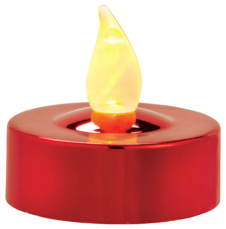 Homeplus+ 24893-71H LED Battery Operated Tealight, Red