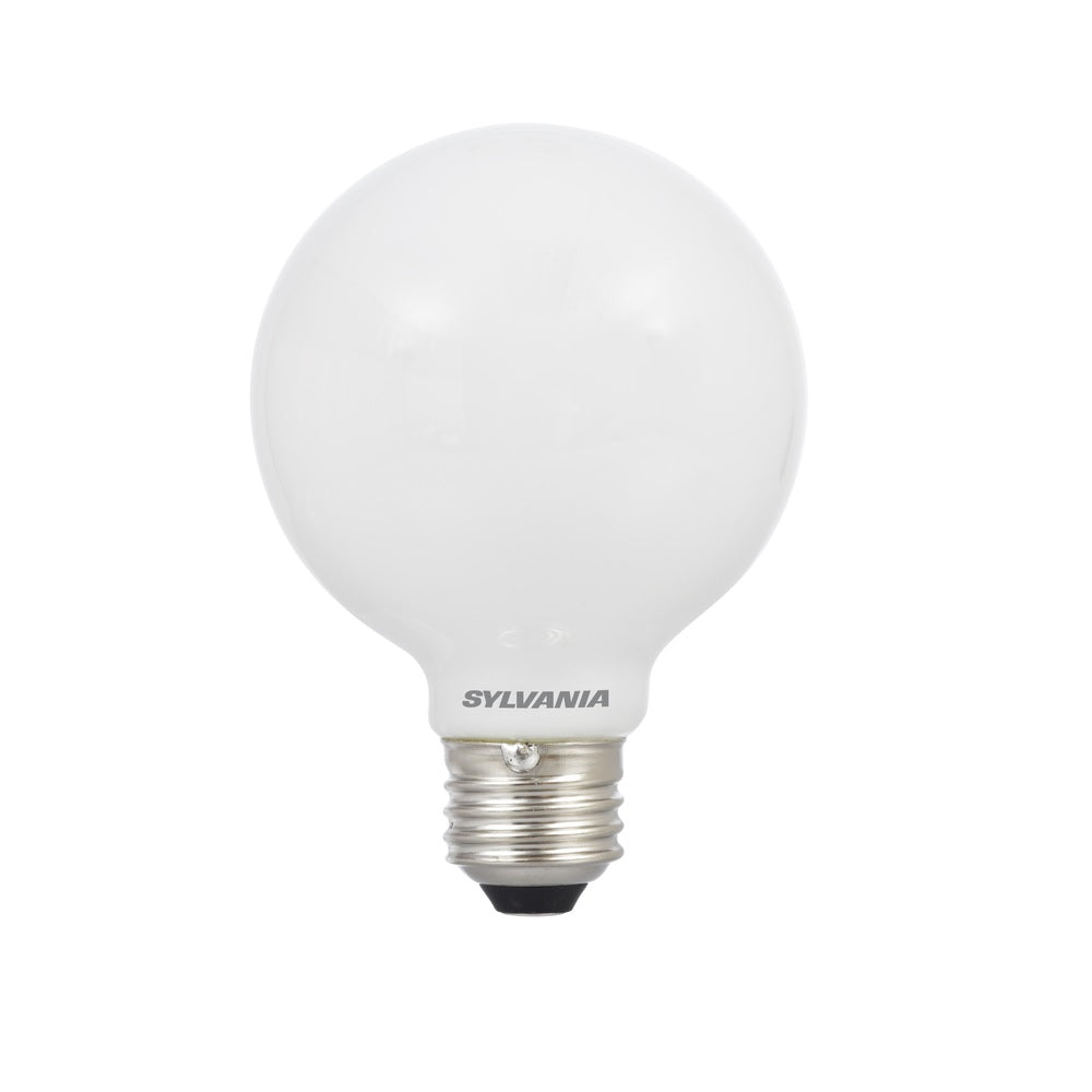 Sylvania 40765 G25 E26 (Medium) Soft White LED Bulb, 40 Watt, 2 pk
