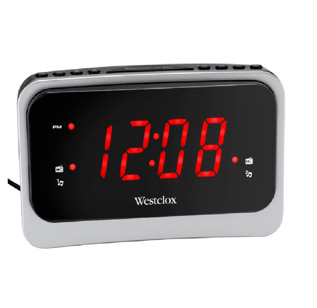 Westclox 80231NS Red LED Clock Radio, 1.4