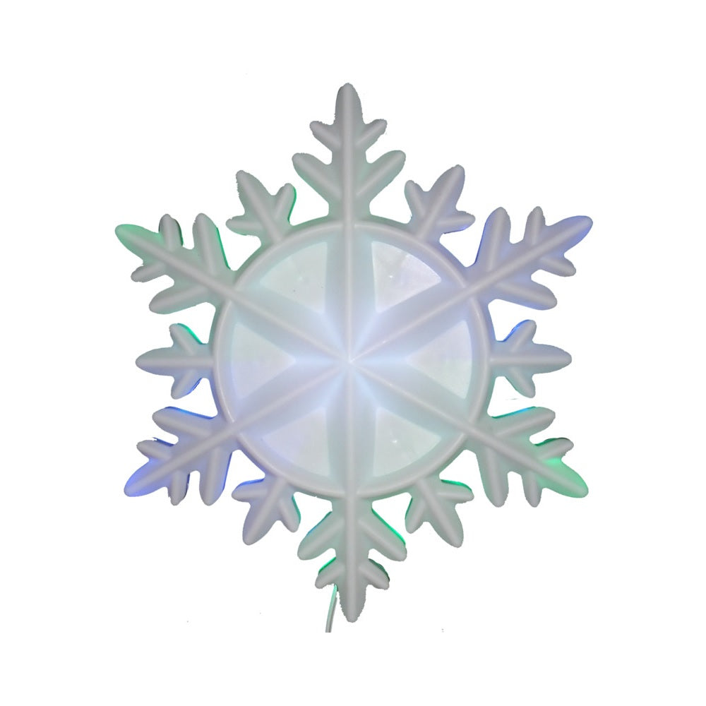 Santas Forest 92503 Top Tree Motion Snowflake, 6.5", White