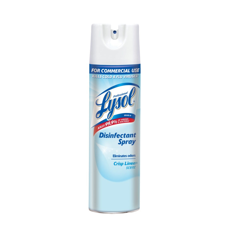 Lysol 74828 Crisp Linen Disinfectant Spray, 19 oz