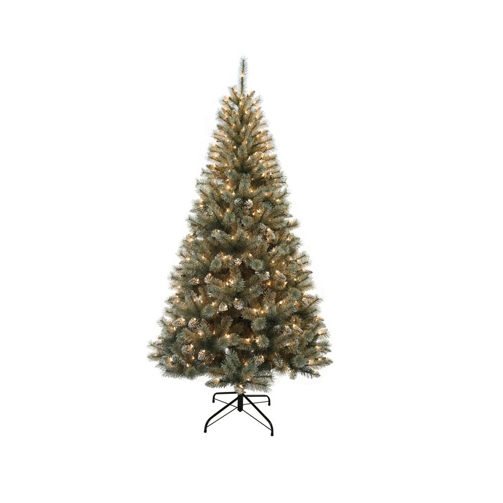 Celebrations T70F-841-400LC Frosted Cashmere Christmas Tree, 7'
