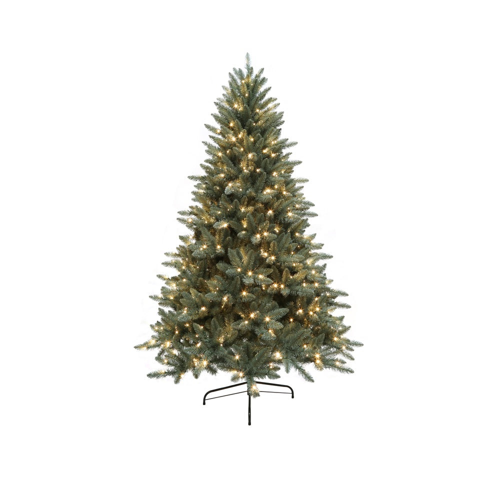 Celebrations T70-1305-500LW Forest Green Pine Christmas Tree, 7'
