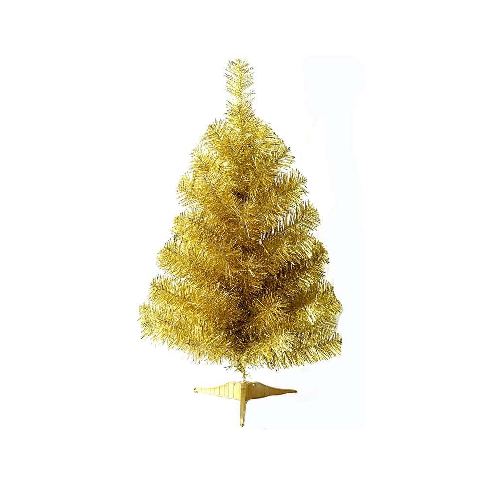 Celebrations B-21320A Tabletop Tree Indoor Christmas Decor, 24", Gold